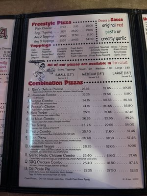 Menu photo 3 Rick's New York Style Pizza Lodi, CA