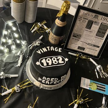 Sweet T's Bakery - Husband's fortieth birthday cake (rush order) - Desserts Near Me Sweet T's Bakery - Husband's fortieth birthday cake (rush order) - Desserts Near Me