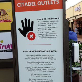 Citadel Outlets - Multiple Hand Sanitizers throughout mall - Outlet Stores Near Me - Los Angeles, California Citadel Outlets - Multiple Hand Sanitizers throughout mall - Outlet Stores Near Me - Los Angeles, California