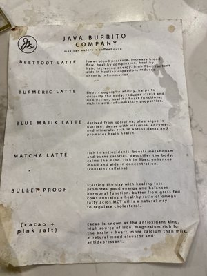 Menu photo 7 Java Burrito Company Hilton Head Island, SC Menu photo 7 Java Burrito Company Hilton Head Island, SC