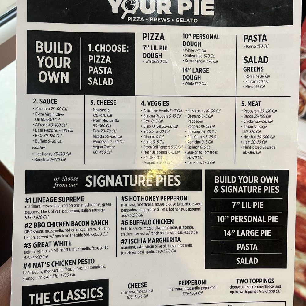 Your Pie - Menu - Pizza Near Me - Fleming Island, Florida Your Pie - Menu - Pizza Near Me - Fleming Island, Florida