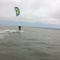 KGB Kiteboarding - Happy KGB Client getting their first long rides at KGB West! 2015 photo Jason Reyes
