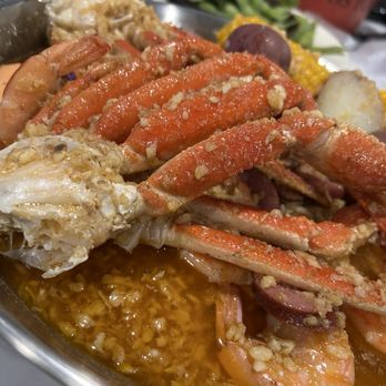 ABC Noodle House & Seafood - Close up of the seafood boil - Cantonese Near Me - Albuquerque, New Mexico ABC Noodle House & Seafood - Close up of the seafood boil - Cantonese Near Me - Albuquerque, New Mexico