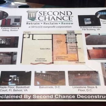 Second Chance - they have a bunch of these sort of signs around the place, helping explain what they're doing. helpful. - Furniture Stores Near Me - Baltimore, Maryland