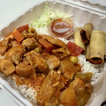 Hello Lumpia - Chicken Stew Caldereta w Pork Lumpia - Filipino Near Me - Jacksonville, Florida