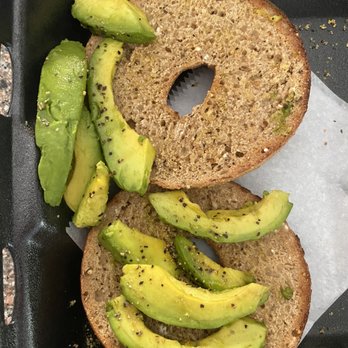 Bagel Me! - Avocado toast "Bagel with tons of avocado" - Bagels Near Me - Orange, California Bagel Me! - Avocado toast "Bagel with tons of avocado" - Bagels Near Me - Orange, California