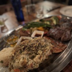 Roasted Grill & Bar - 2lb lobster tail!! And the steak was amazing as well!