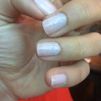 Myland Nails & Spa - Uneven edges and polish, polish on edge of nails and skin - Waxing Near Me - Davis, California