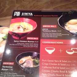 JINYA Ramen Bar - Flamingo - Main ramen options plus combos