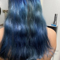 Her hair right after the appointment