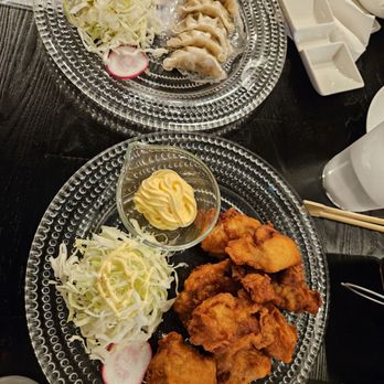 Moon Beach Sashimi & Grill - gyoza and karage for the kids - Sushi Bars Near Me - Buena Park, California