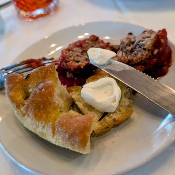 Le Farfalle - Bread with meatball - I wouldn't bother again - Italian Near Me - Charleston, South Carolina
