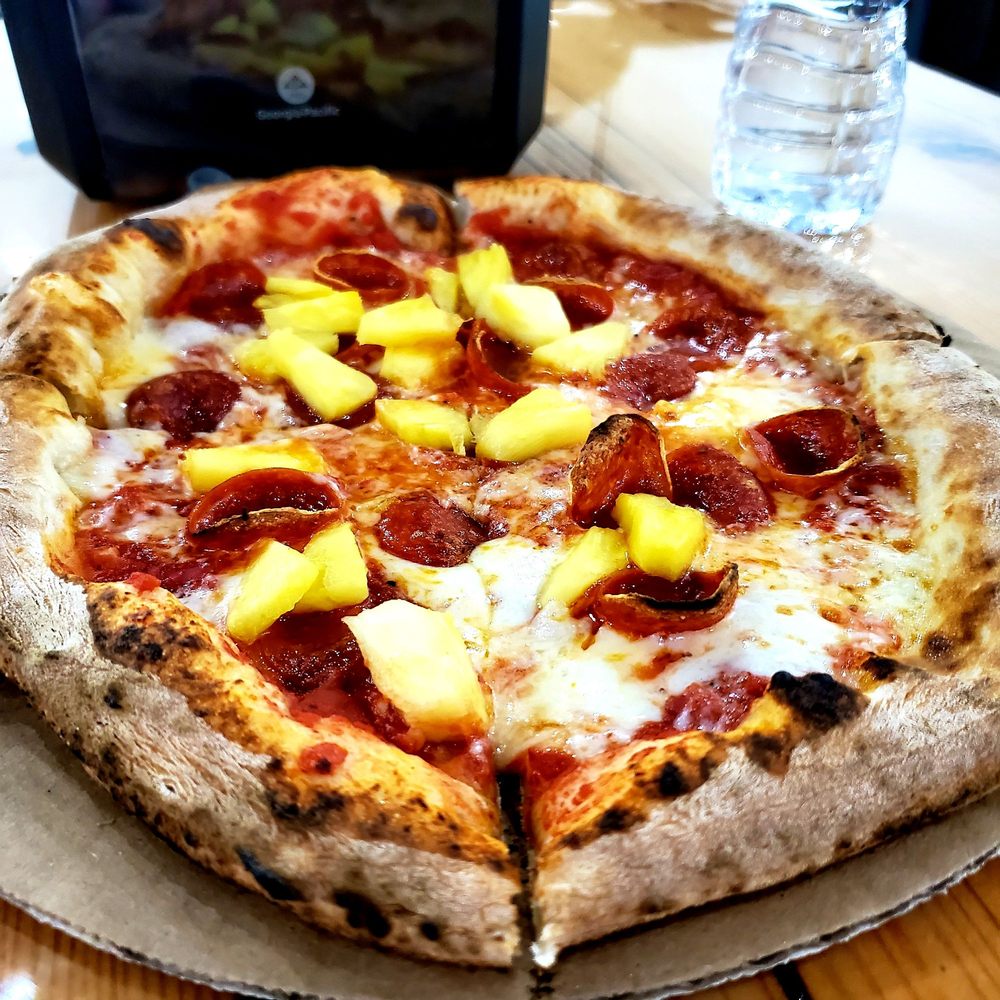 Pepperoni and Pineapple, don't knock it til you tried it. Pepperoni and Pineapple, don't knock it til you tried it.