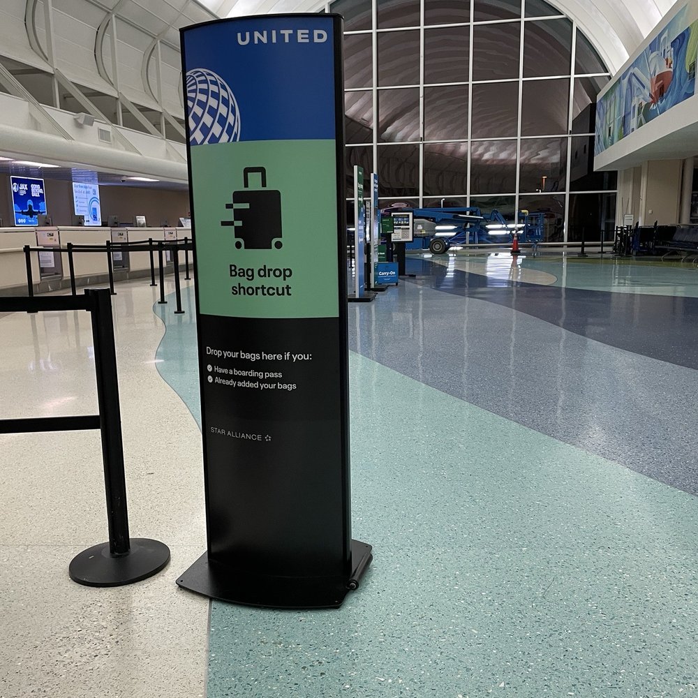 United Airlines - Bag Drop Off Area - Airlines Near Me - Jacksonville, Florida United Airlines - Bag Drop Off Area - Airlines Near Me - Jacksonville, Florida