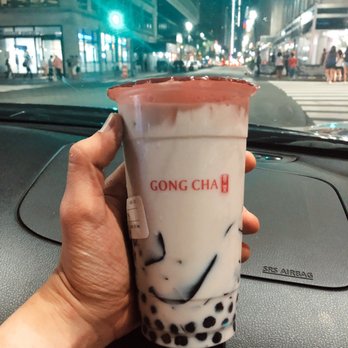 Gong Cha - Cold Earl Grey Milk Tea with 3Js - Bubble Tea Near Me - New York, New York