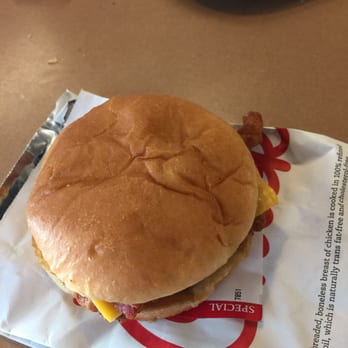 Chick-fil-A - Chickfila chicken sandwich with cheese and bacon - Fast Food Near Me - Charlotte, North Carolina