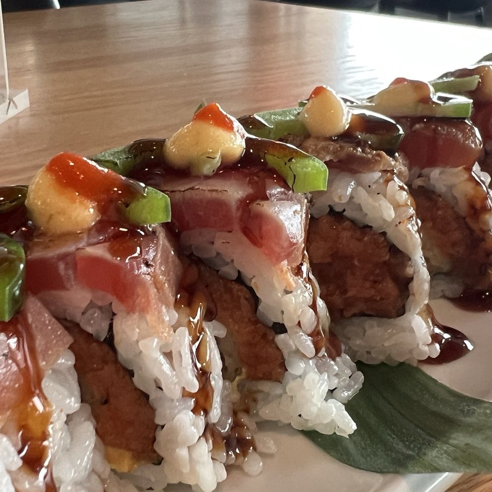 Sushi Roka Bar & Grill - FLAMING AHI ROLL perfect combination of flavors and not hot! - Beer Bar Near Me - Poway, California Sushi Roka Bar & Grill - FLAMING AHI ROLL perfect combination of flavors and not hot! - Beer Bar Near Me - Poway, California