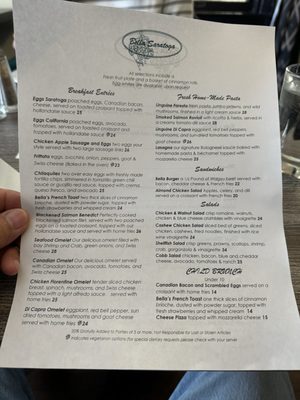 Menu photo 6 Bella Saratoga Saratoga, CA