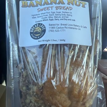 Bread Love Bakery & Cafe - Banana nut bread. - Bakeries Near Me - Adelanto, California Bread Love Bakery & Cafe - Banana nut bread. - Bakeries Near Me - Adelanto, California