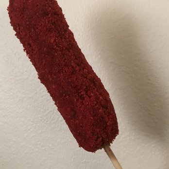 La Ca Bakery & Cafe - Hot Cheetos Korean Hot Dog ($4.00) - Vietnamese Near Me - Hayward, California