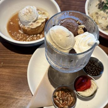 North Italia - Seasonal Butter Cake & Brookie Sundae - Italian Near Me - Brea, California
