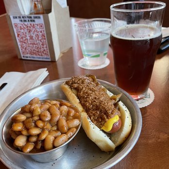 Red Hot - coney got dog & a red ale! bbq beans on the side c: - Hot Dogs Near Me - Tacoma, Washington Red Hot - coney got dog & a red ale! bbq beans on the side c: - Hot Dogs Near Me - Tacoma, Washington
