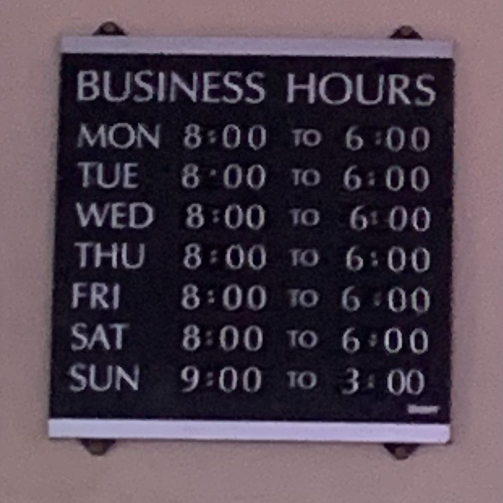Business hours Business hours