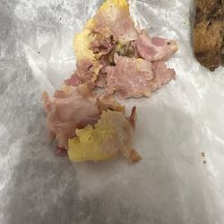 This is the fat from half of a half pound sandwich! GrossI do not recommend this place and will not go back. Also no inside dining.