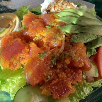 Aloha Cones - Wasabi Ahi Masago with Crab Salad and avocado - Sushi Bars Near Me - Honolulu, Hawaii Aloha Cones - Wasabi Ahi Masago with Crab Salad and avocado - Sushi Bars Near Me - Honolulu, Hawaii
