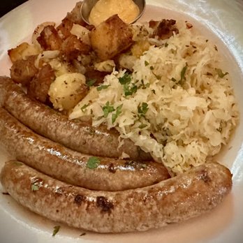 The Pantry Crest - Hubby's sausage, kraut and delicious potatoes - German Near Me - Little Rock, Arkansas The Pantry Crest - Hubby's sausage, kraut and delicious potatoes - German Near Me - Little Rock, Arkansas