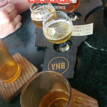 BNA Brewing - Tasting flight - Brewpubs Near Me - Kelowna, British Columbia