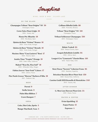 Menu photo 1 Josephine Los Angeles, CA Menu photo 1 Josephine Los Angeles, CA