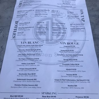 Wilson Hardware Kitchen & Bar - Soft opening menu (back) - New American Near Me - Arlington, Virginia