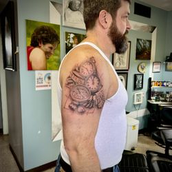 Uncle Bob's Tattoos - black and grey work by Uncle Bob