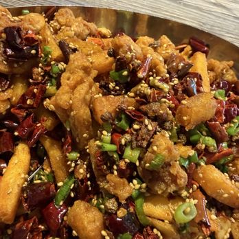 PengXiang Sichuan Kitchen - Crispy Spicy Chicken / 烹香辣子鸡 - Szechuan Near Me - Fountain Valley, California