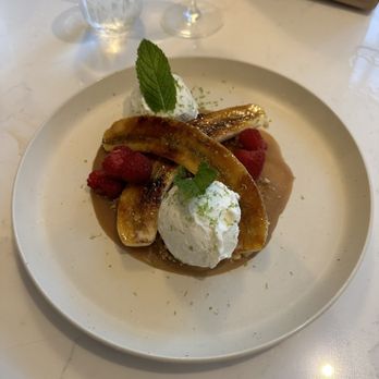 Lantern House Kitchen & Bar - Banana Flambé dessert with house made toffee I think - Asian Fusion Near Me - Reston, Virginia Lantern House Kitchen & Bar - Banana Flambé dessert with house made toffee I think - Asian Fusion Near Me - Reston, Virginia