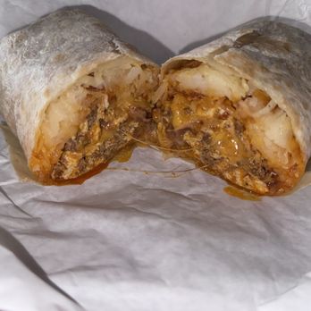 Omega Burgers - Chorizo breakfast burrito - Burgers Near Me - Bellflower, California Omega Burgers - Chorizo breakfast burrito - Burgers Near Me - Bellflower, California
