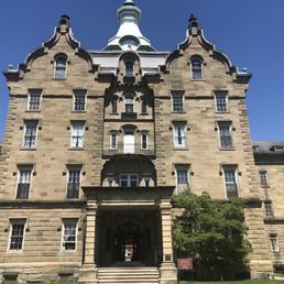 Exterior outside entrance of Trans-Allegheny Lunatic Asylum - Weston, West Virginia Exterior outside entrance of Trans-Allegheny Lunatic Asylum - Weston, West Virginia
