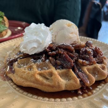 Rhody Roots - Pecan pie waffle - Gluten-Free Near Me - Warren, Rhode Island