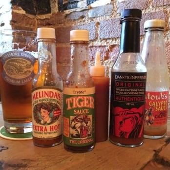 AAA Bar - Selection of hot sauces - Barbeque Near Me - Toronto, Ontario AAA Bar - Selection of hot sauces - Barbeque Near Me - Toronto, Ontario