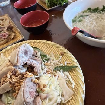 Vietnam House - Bun Mang Vit and Bi Cuon and Nem Nuong pork meatballs. - Vietnamese Near Me - Tukwila, Washington