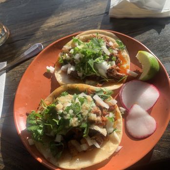 Las Guerreras - Taco Barbacoa Taco Puerco Enchilado with Pineapple - Breakfast & Brunch Near Me - Oakland, California Las Guerreras - Taco Barbacoa Taco Puerco Enchilado with Pineapple - Breakfast & Brunch Near Me - Oakland, California