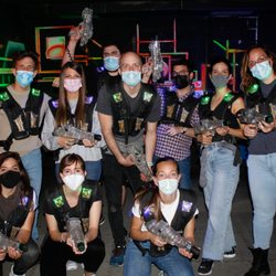 Alien Zone - Grup abans d'entrar al laberint de joc