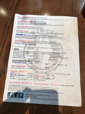 Menu photo 4 Kimchi Smoke BBQ Shack Ridgewood, NJ