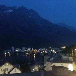 Hotel Steffani - View of lake at night from balcony edge