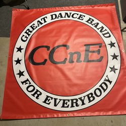 O's Printing - Our band logo on a 5 x 5 banner to hang up @ccnemusic performances.