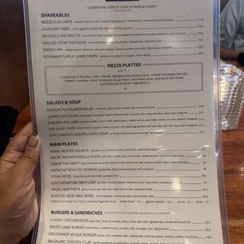 Zovs - Menu 2025 - New American Near Me - Irvine, California Zovs - Menu 2025 - New American Near Me - Irvine, California