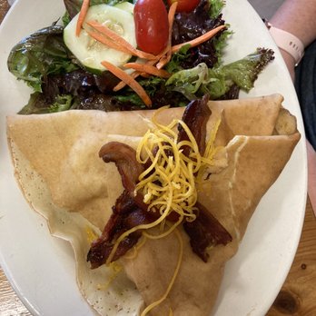 Break'n Eggs Creperie - 13. Chicken, Bacon, Granny Smith Apples, Cheddar - Breakfast & Brunch Near Me - Williamsville, New York Break'n Eggs Creperie - 13. Chicken, Bacon, Granny Smith Apples, Cheddar - Breakfast & Brunch Near Me - Williamsville, New York