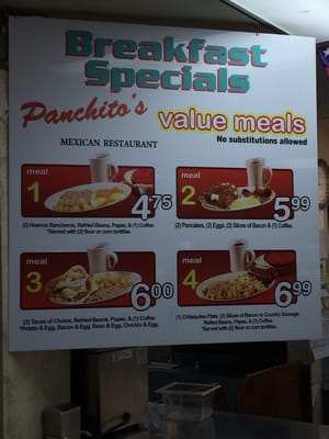 Menu photo 2 Panchito's Restaurants San Antonio, TX Menu photo 2 Panchito's Restaurants San Antonio, TX