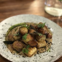 Gnocchi with chanterelle purée Gnocchi with chanterelle purée